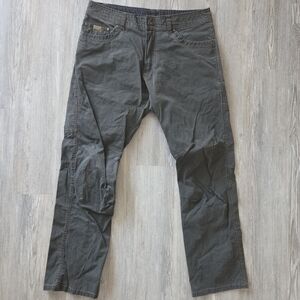 Tough Rugged Men's Gray Kuhl Casual Pants 35 x 32 Well Made